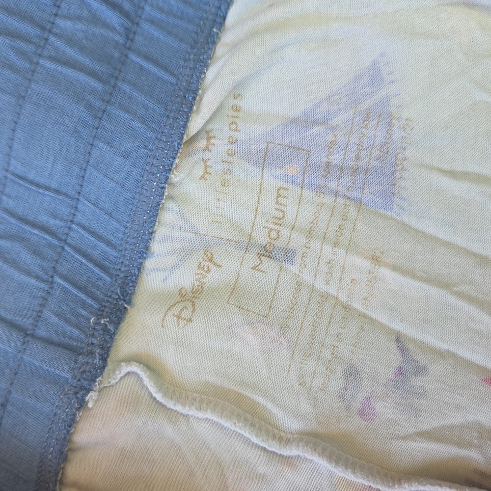 Little Sleepies Blue Pajama Frozen Elsa Pants Sz M - Picture 2 of 4